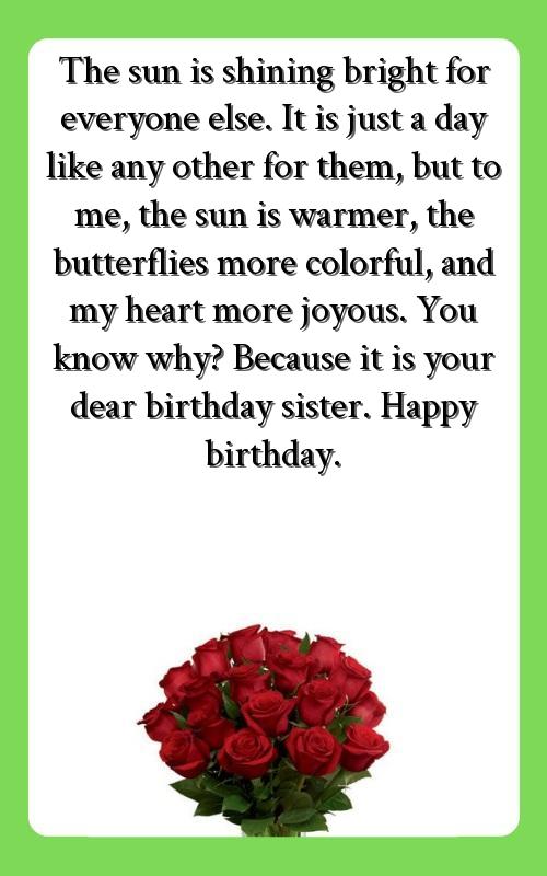 birthday wishes for senior sister